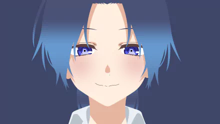 Close-up of Kamiya from Shikimori's Not Just a Cutie in vibrant anime style, featured in a 4K Ultra HD PC desktop wallpaper and background.