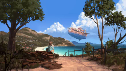 video game Wayward Strand HD Desktop Wallpaper | Background Image