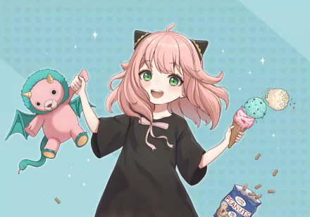 Anya Forger Anime Spy x Family HD Desktop Wallpaper | Background Image