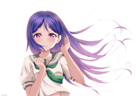 Kanan Matsuura Anime Love Live! Sunshine!! HD Desktop Wallpaper | Background Image