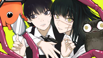 War Devil Asa Mitaka Anime Chainsaw Man HD Desktop Wallpaper | Background Image