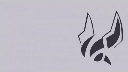 HD wallpaper featuring a sleek design of Mightyena, a dark Pokémon from the anime series. The minimalist background complements the iconic character's silhouette.