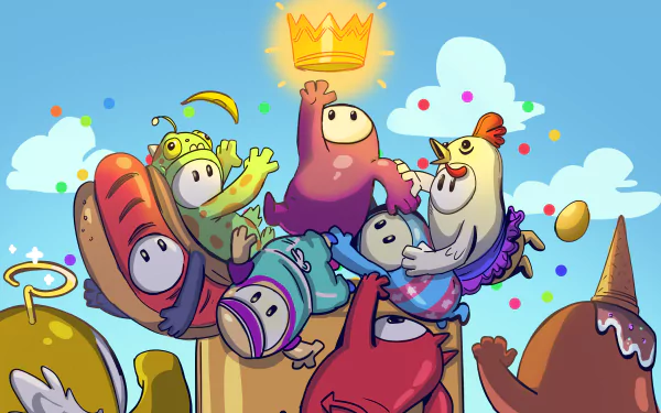 video game Fall Guys HD Desktop Wallpaper | Background Image