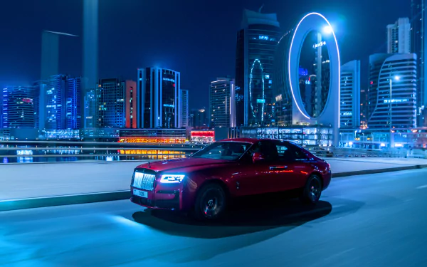 vehicle Rolls-Royce Black Badge Ghost HD Desktop Wallpaper | Background Image