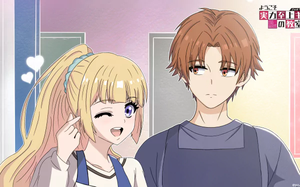 Kei Karuizawa Kiyotaka Ayanokōji Anime Classroom of the Elite HD Desktop Wallpaper | Background Image