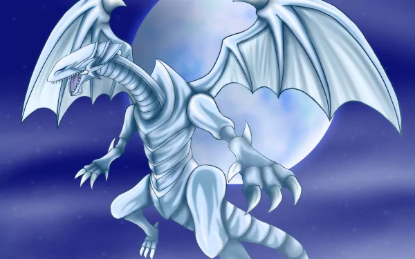 Blue-Eyes White Dragon Anime Yu-Gi-Oh! HD Desktop Wallpaper | Background Image