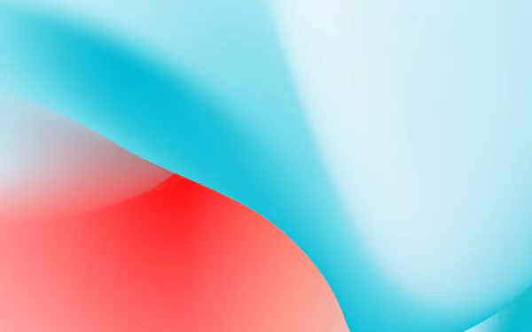 Abstract gradient with vibrant red and soft blue hues blending smoothly, rendered in 8K Ultra HD for a striking PC desktop wallpaper.