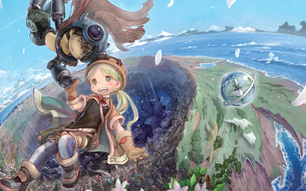 Reg (Made in Abyss) Riko (Made in Abyss) Anime Made in Abyss HD Desktop Wallpaper | Background Image