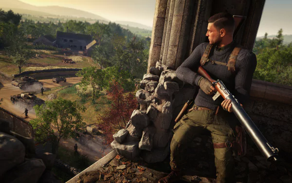 video game Sniper Elite 5 HD Desktop Wallpaper | Background Image