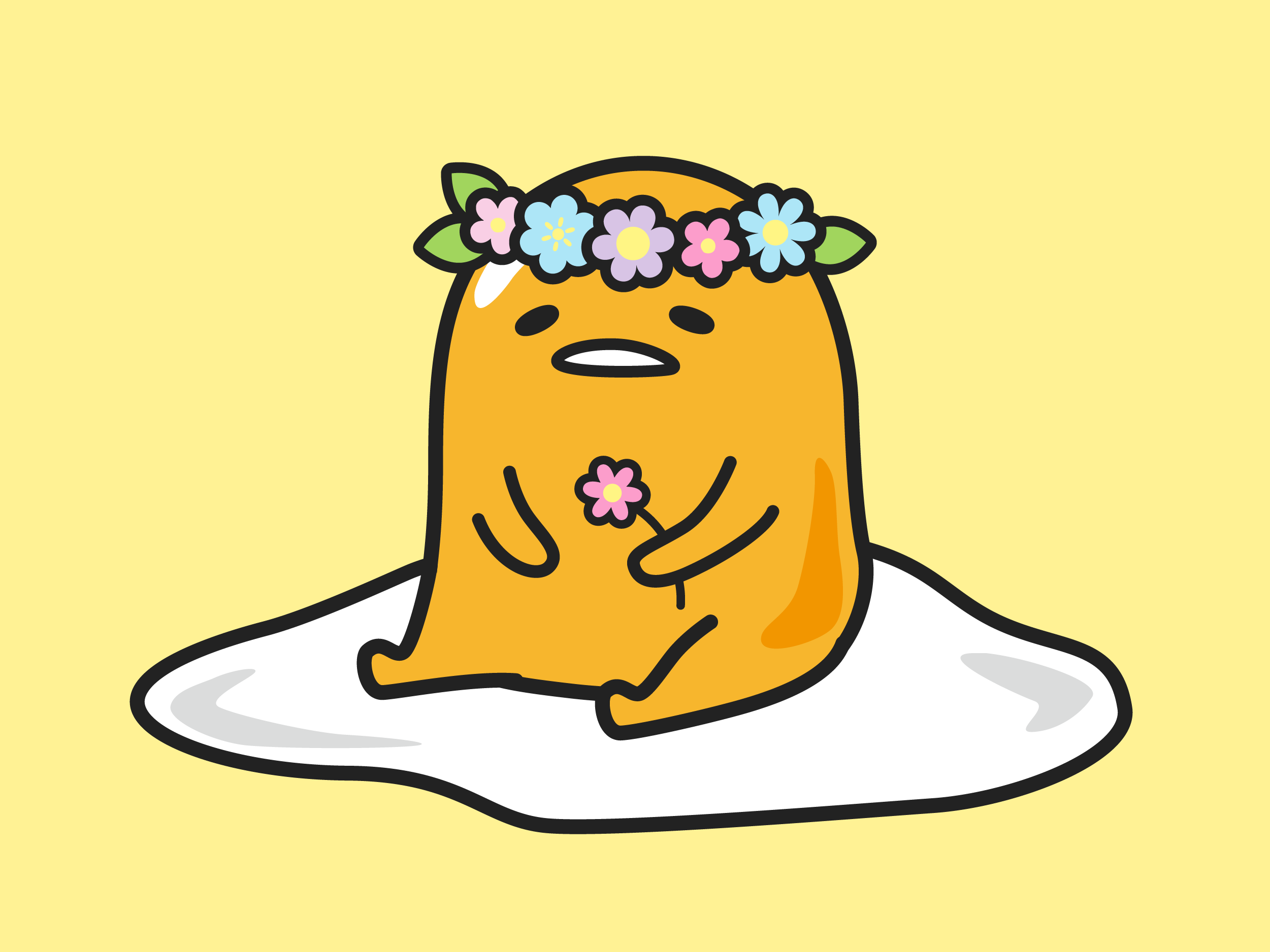 Artistic Gudetama HD Wallpaper