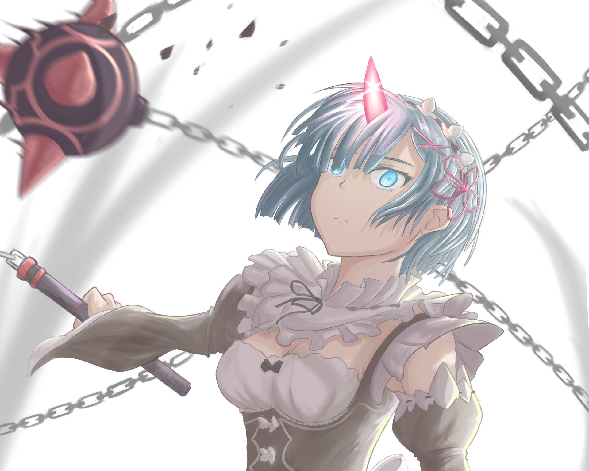 Download Rem (Re:ZERO) Anime Re:Zero - Starting Life In Another World 4k Ultra HD Wallpaper by Mochachiiino