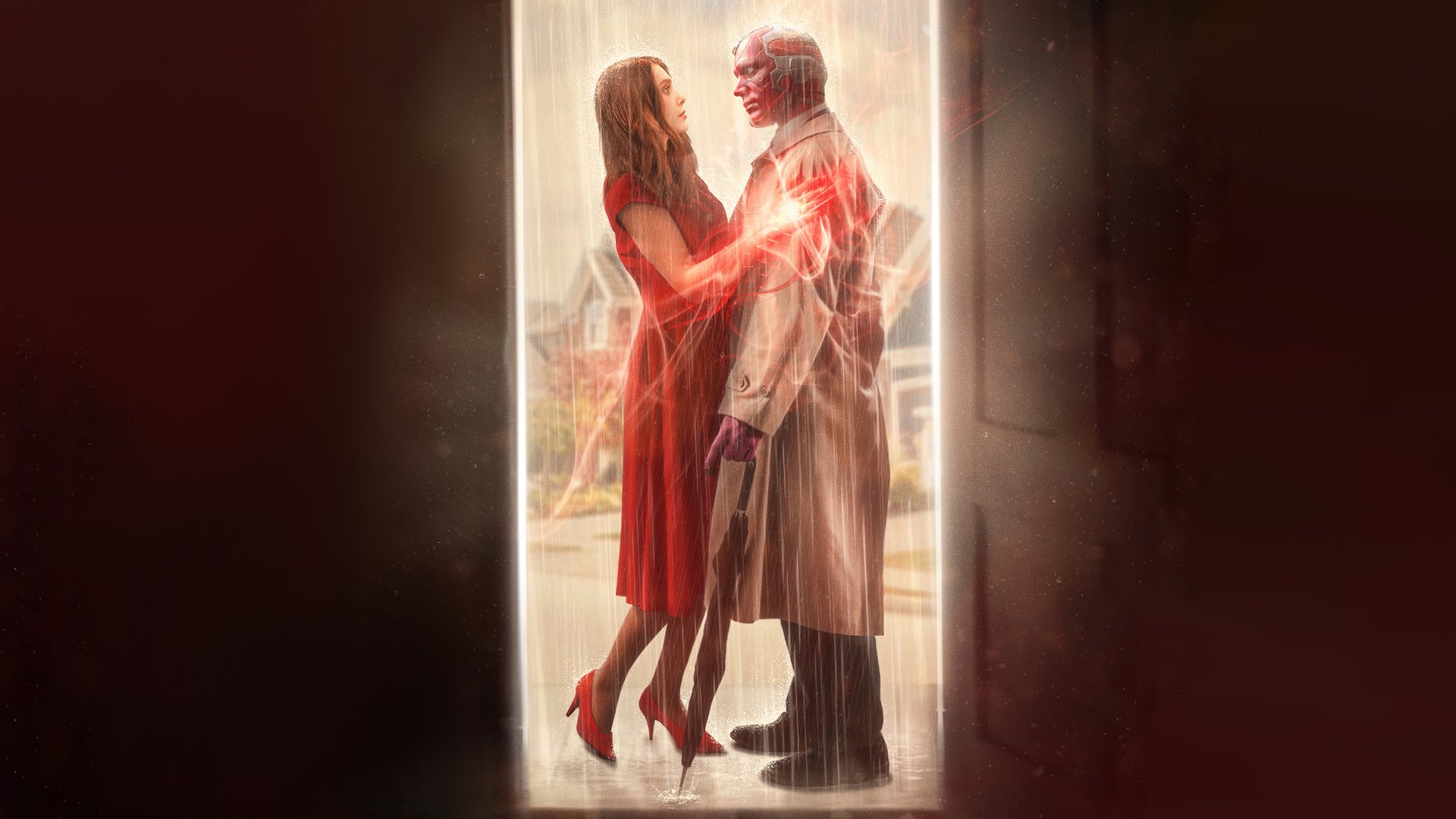 Download Scarlet Witch Vision (Marvel Comics) TV Show WandaVision HD Wallpaper