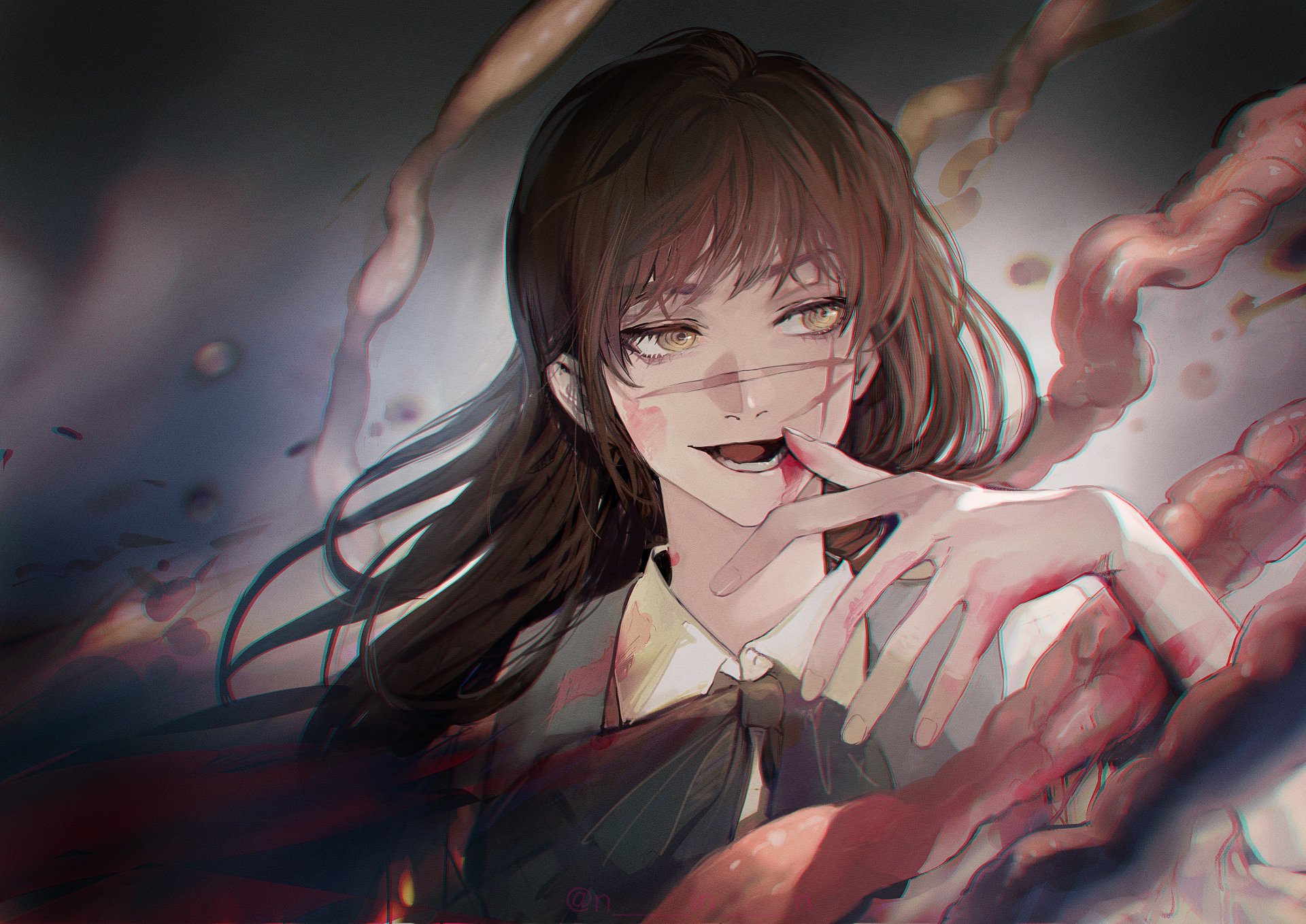 Download War Devil Asa Mitaka Anime Chainsaw Man 4k Ultra HD Wallpaper by 印