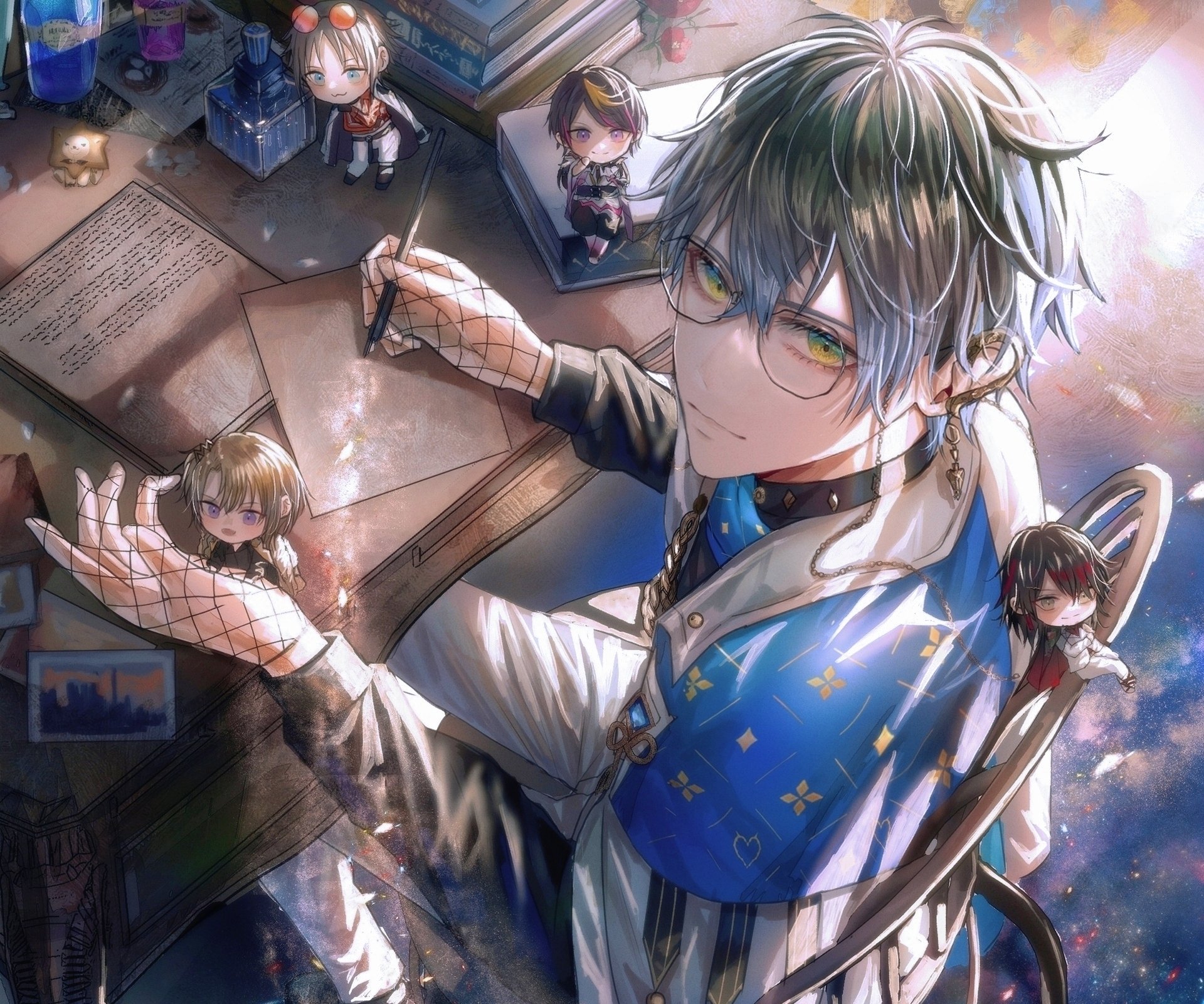 Download Luxiem Ike Eveland Anime Virtual Youtuber HD Wallpaper