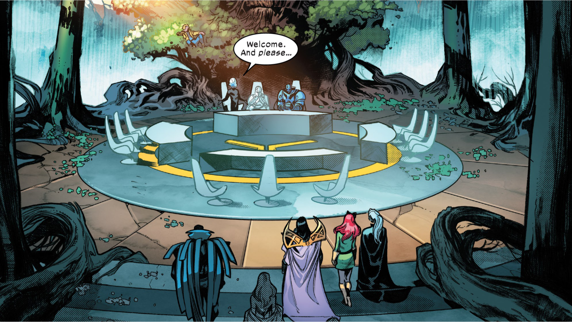 Download Mister Sinister Cypher (Marvel Comics) Apocalypse (Marvel Comics) Magneto (Marvel Comics) Charles Xavier Comic X-Men HD Wallpaper by Pepe Larraz