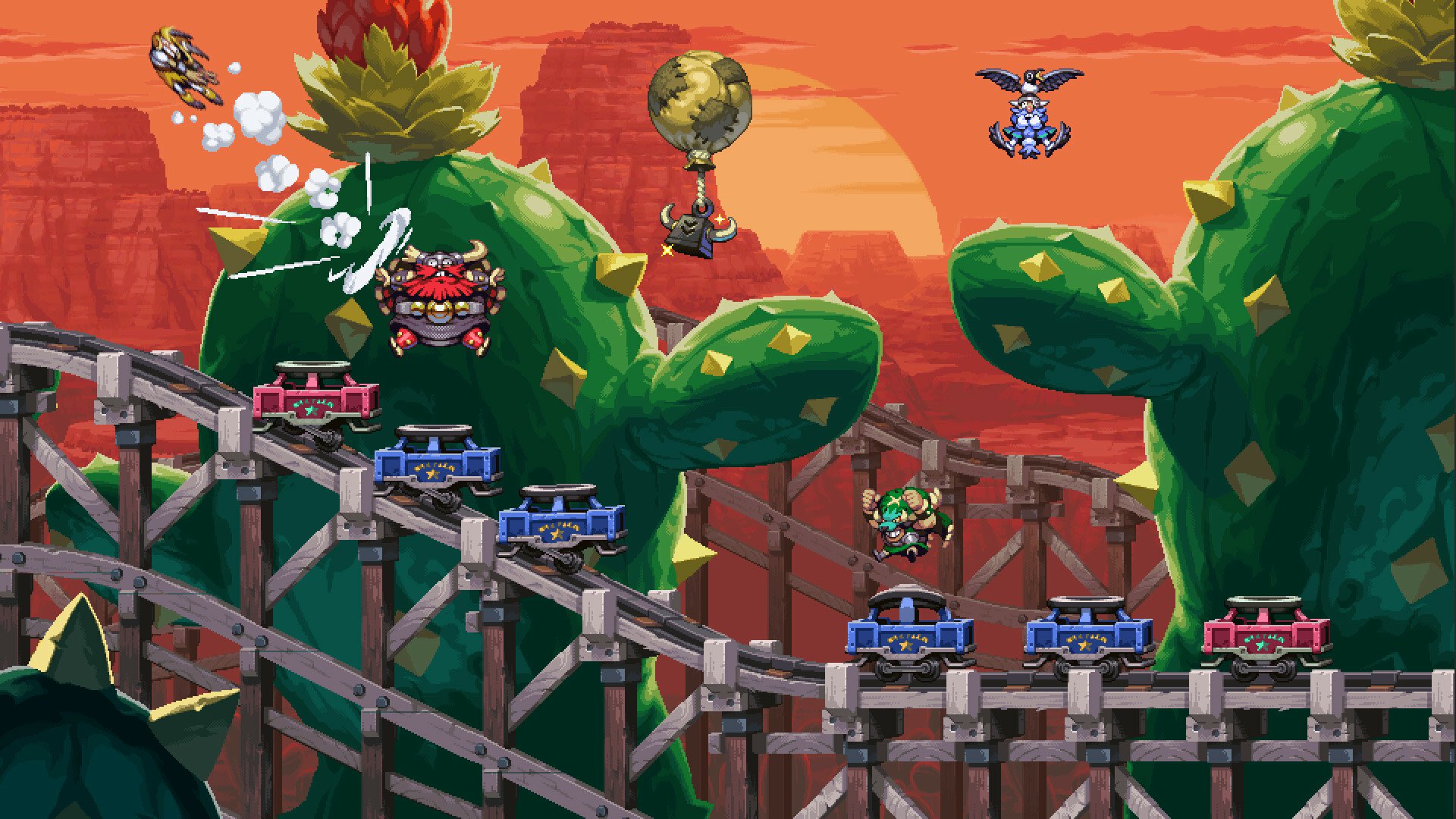 Download Video Game Vikings On Trampolines HD Wallpaper