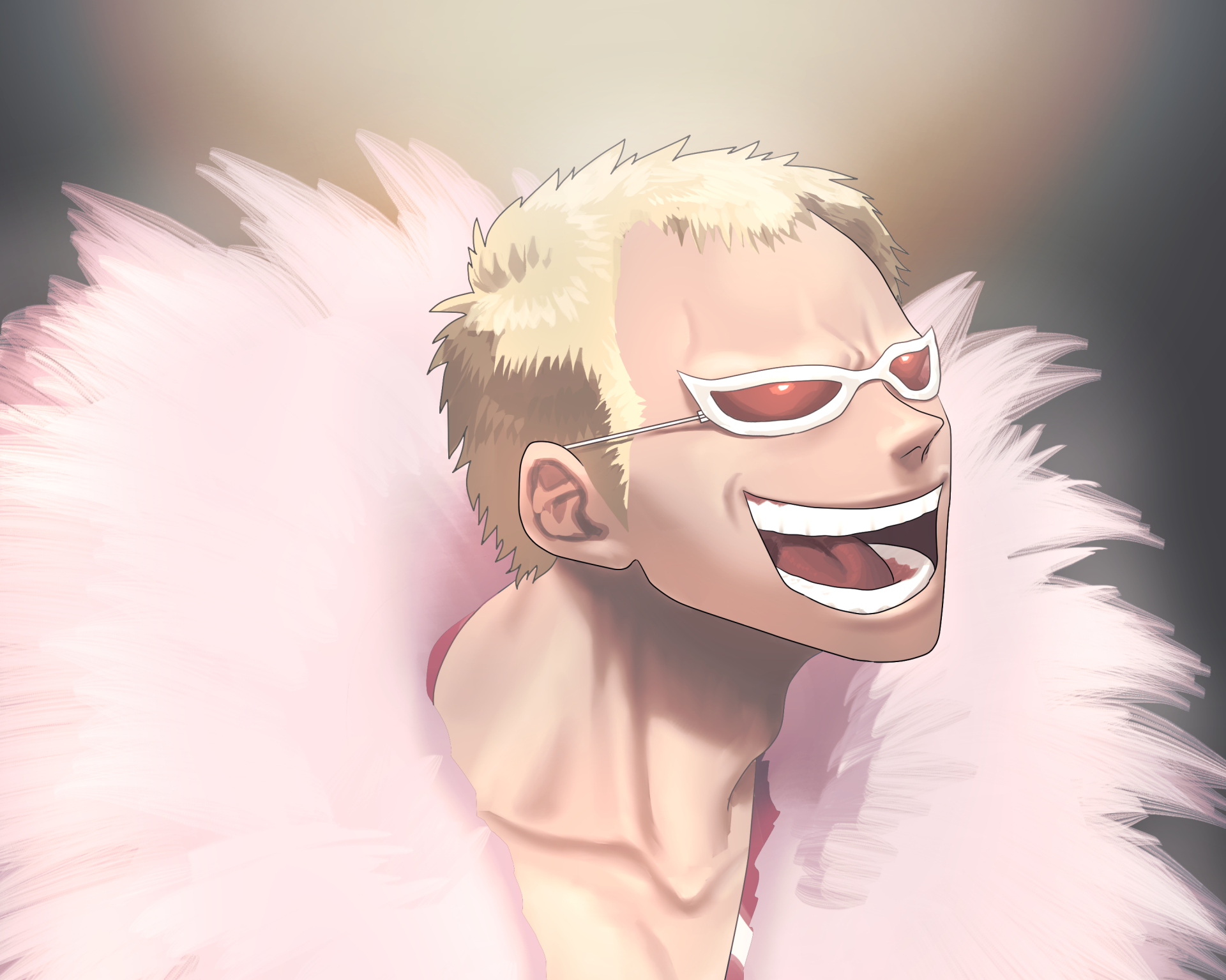 Download Donquixote Doflamingo Anime One Piece HD Wallpaper by 双木ロウカ