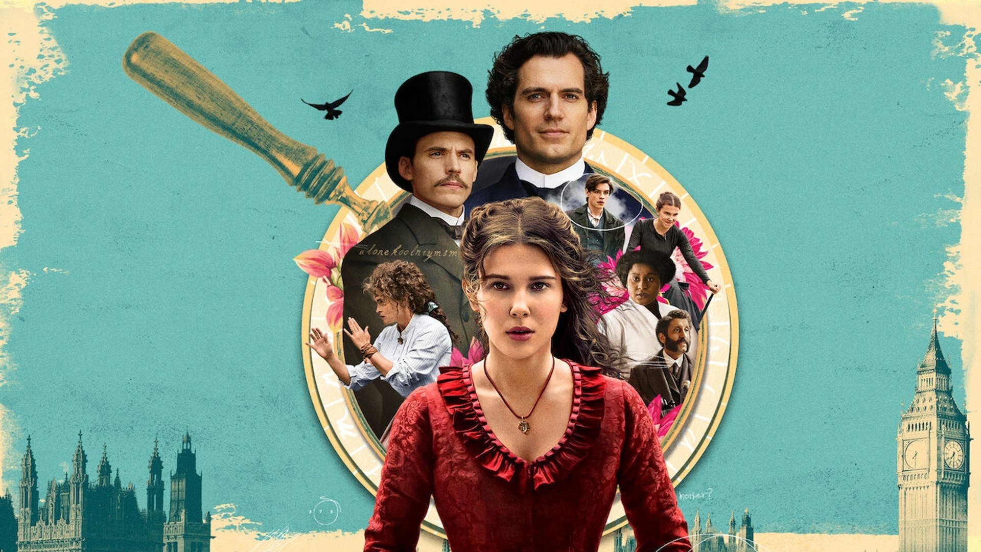 Download Henry Cavill Millie Bobby Brown Movie Enola Holmes HD Wallpaper