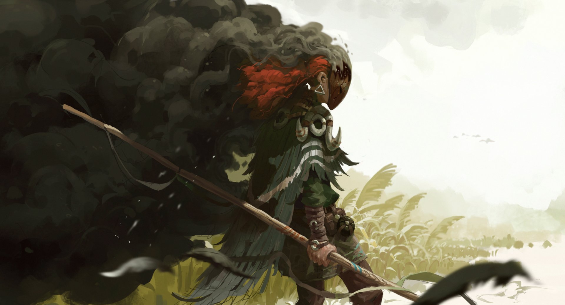 Download Fantasy Woman Warrior HD Wallpaper by lei min