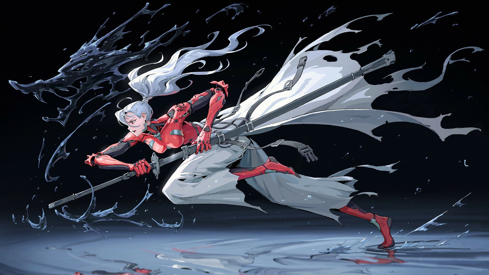 Download Sci Fi Cyborg HD Wallpaper by Wenfei Ye