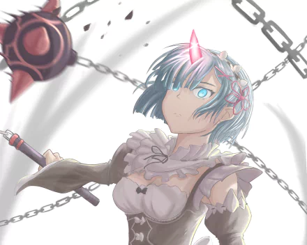 Rem (Re:ZERO) Anime Re:Zero - Starting Life in Another World HD Desktop Wallpaper | Background Image