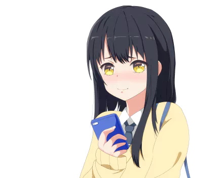 Miko Yotsuya Anime Mieruko-chan HD Desktop Wallpaper | Background Image