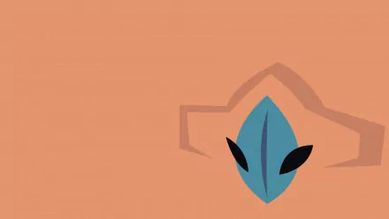 HD wallpaper featuring Deoxys, a legendary Pokémon from the anime series. The design highlights its unique shape and colors against a minimalistic background.