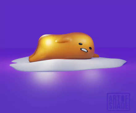 artistic Gudetama HD Desktop Wallpaper | Background Image