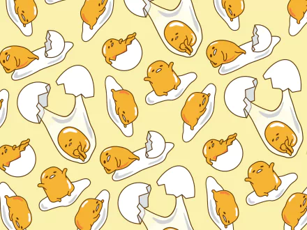 artistic Gudetama HD Desktop Wallpaper | Background Image