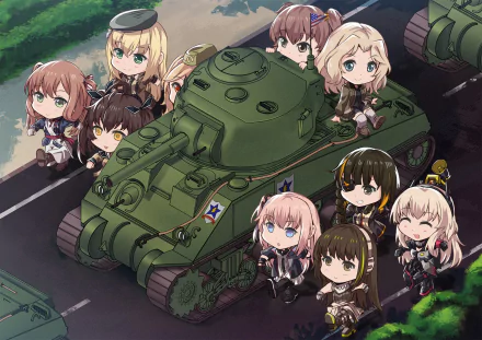 M4 Sherman Anime Girls und Panzer HD Desktop Wallpaper | Background Image