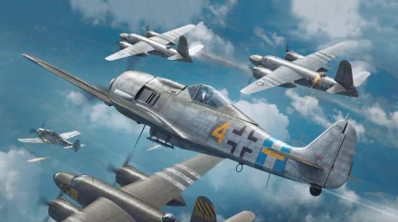 luftwaffe military Focke-Wulf Fw 190 HD Desktop Wallpaper | Background Image