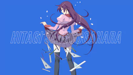 Hitagi Senjōgahara Anime Monogatari (Series) HD Desktop Wallpaper | Background Image