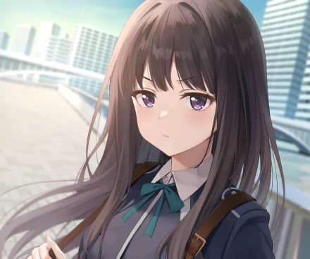 Takina Inoue Anime Lycoris Recoil HD Desktop Wallpaper | Background Image