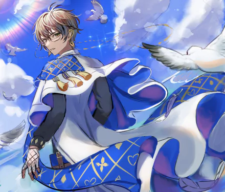 Luxiem Ike Eveland Anime Virtual Youtuber HD Desktop Wallpaper | Background Image