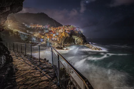 man made Manarola HD Desktop Wallpaper | Background Image