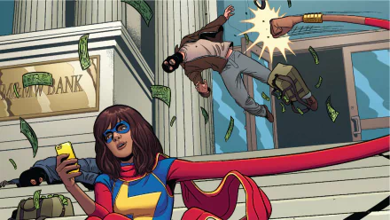 Kamala Khan Comic Ms. Marvel HD Desktop Wallpaper | Background Image