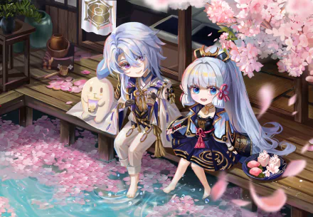 Kamisato Ayaka (Genshin Impact) Kamisato Ayato video game Genshin Impact HD Desktop Wallpaper | Background Image