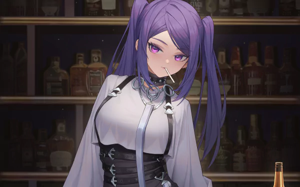 Julianne Stingray video game VA-11 Hall-A: Cyberpunk Bartender Action HD Desktop Wallpaper | Background Image