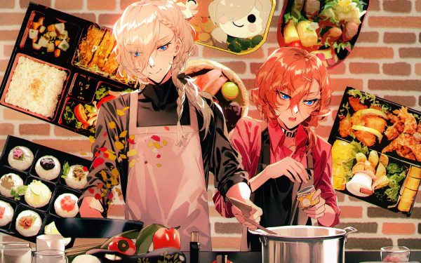 Chuya Nakahara Paul Verlaine (Bungo Stray Dogs) Anime Bungou Stray Dogs HD Desktop Wallpaper | Background Image