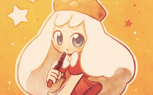 Cream Puff Cookie (Cookie Run) video game Cookie Run: OvenBreak HD Desktop Wallpaper | Background Image