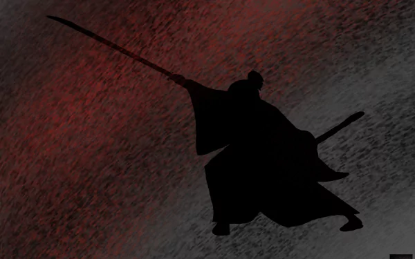  侍の霧が切りSamurai causing a fog with his blade (killing somebody)