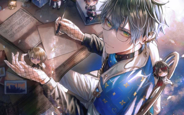 Luxiem Ike Eveland Anime Virtual Youtuber HD Desktop Wallpaper | Background Image