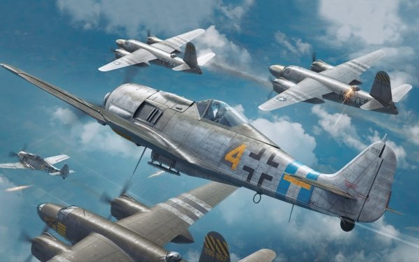 Military Focke-Wulf Fw 190 Military Aircraft Luftwaffe HD Wallpaper | Background Image