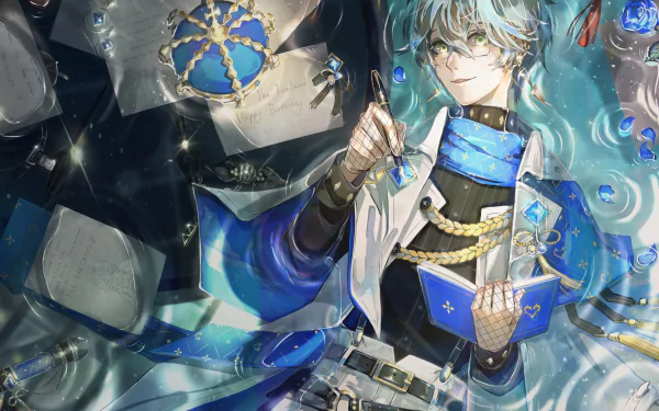 Luxiem Ike Eveland Anime Virtual Youtuber HD Desktop Wallpaper | Background Image