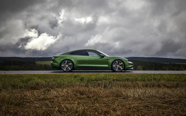 vehicle Porsche Taycan Turbo S HD Desktop Wallpaper | Background Image