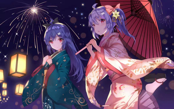 kimono Anime Bili Bili Douga HD Desktop Wallpaper | Background Image