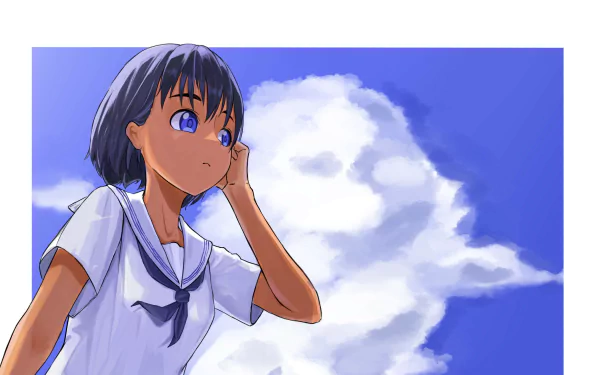 Mio Kofune Anime Summer Time Rendering HD Desktop Wallpaper | Background Image