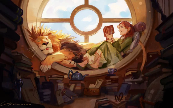 artistic library Cozy HD Desktop Wallpaper | Background Image