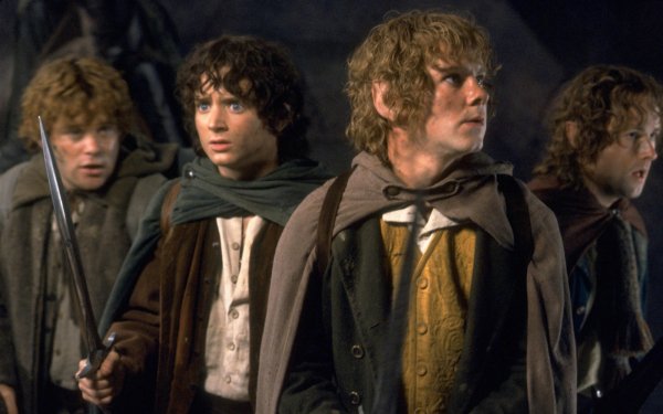 Movie The Lord of the Rings: The Return of the King The Lord of the Rings Movies Frodo Baggins Samwise Gamgee Peregrin Took Sean Astin Elijah Wood HD Wallpaper | Background Image
