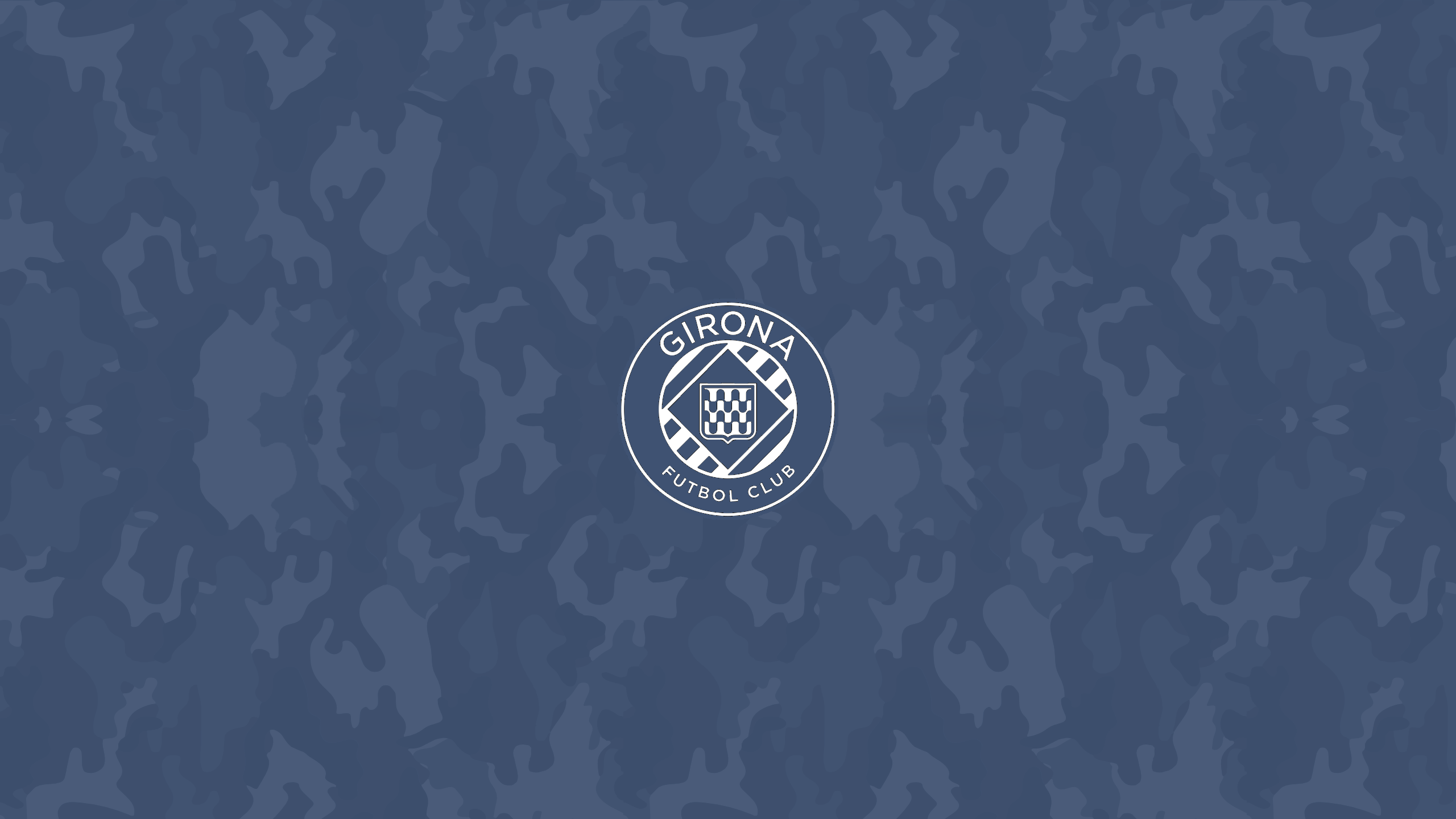 Girona FC official logo emblem displayed in vibrant HD desktop wallpaper.